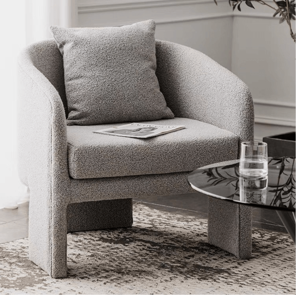 Paloma Boucle Armchair - HomeCozify