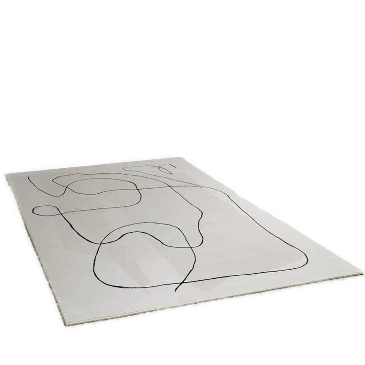 Pentele Abstract Gray Area Rug - HomeCozify