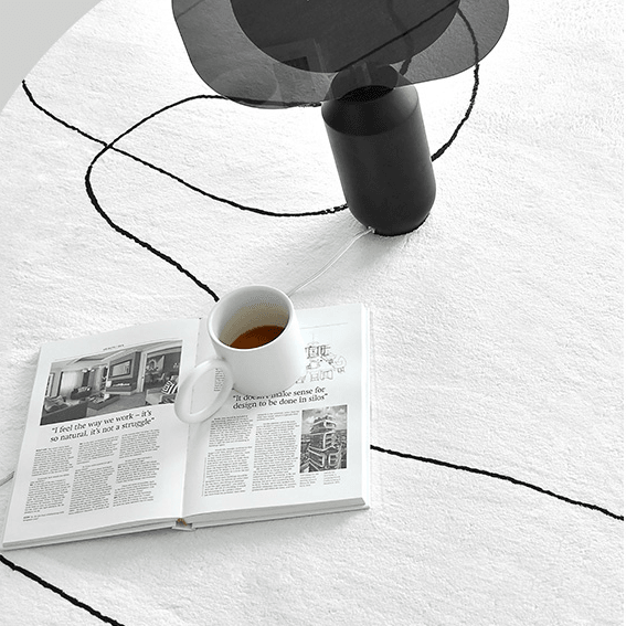 Pentele Abstract Gray Area Rug - HomeCozify