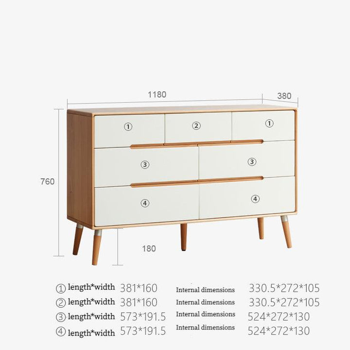 Romana 7 Drawer Dresser - HomeCozify