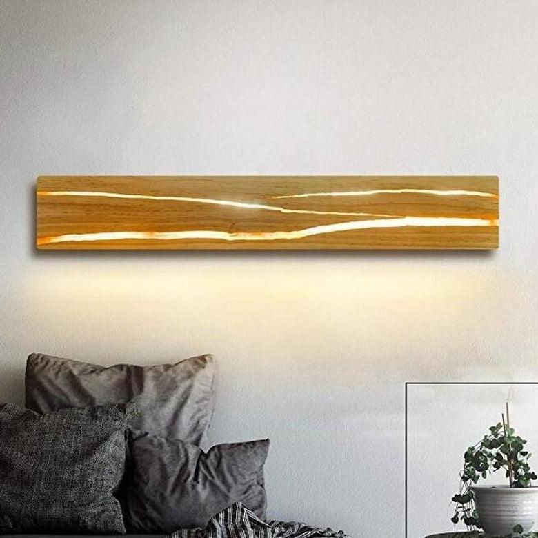 Rotatable Wooden Wall Lamp - HomeCozify