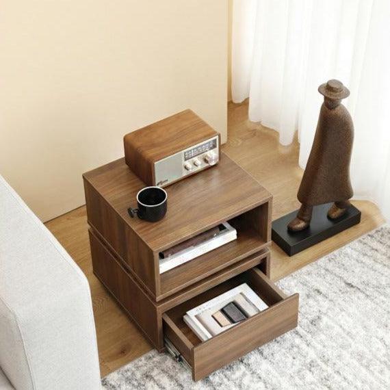 Sarika Rotatable Nightstand - HomeCozify