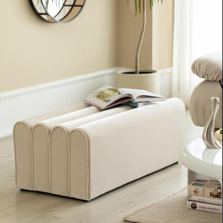 Siv Creative Upholstered Bench & Ottoman - HomeCozify