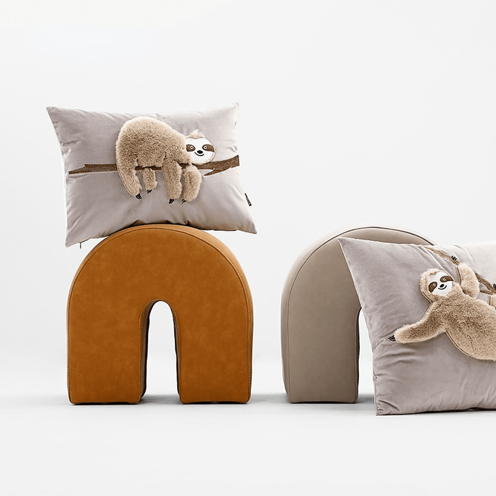 Sloth Pillow Cover & Insert - HomeCozify