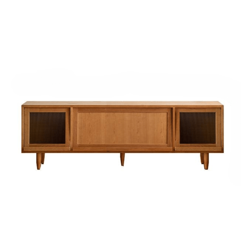Stefcia Solid Wood TV Stand - HomeCozify