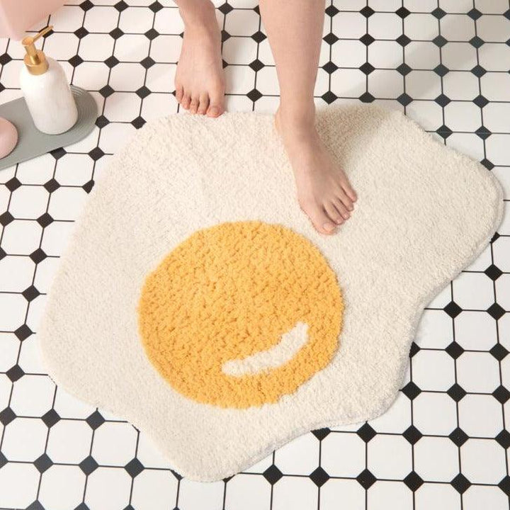 Sunny Side Up Egg Bathroom Rug - HomeCozify