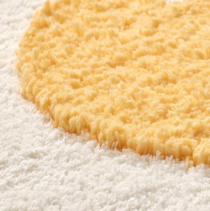 Sunny Side Up Egg Bathroom Rug - HomeCozify