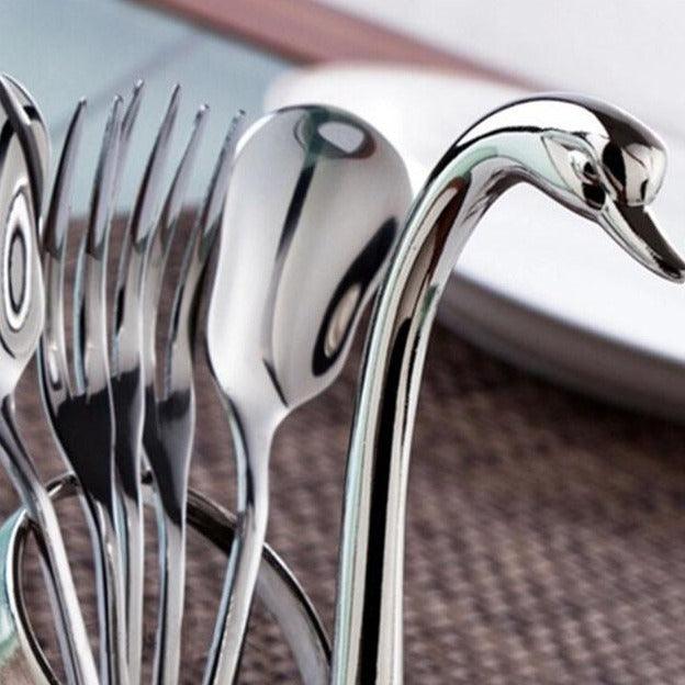 Swan Utensil Holder - HomeCozify