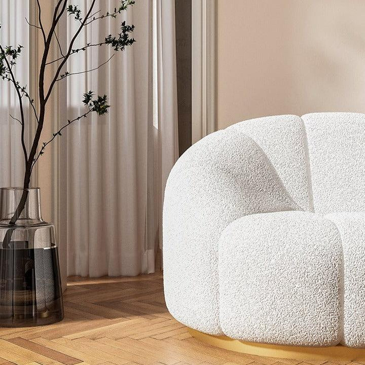 Tetyana Wide Velvet Barrel Chair - HomeCozify