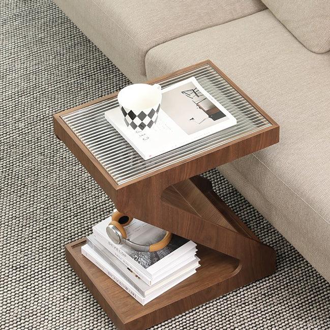 Todor Glass End Table - HomeCozify