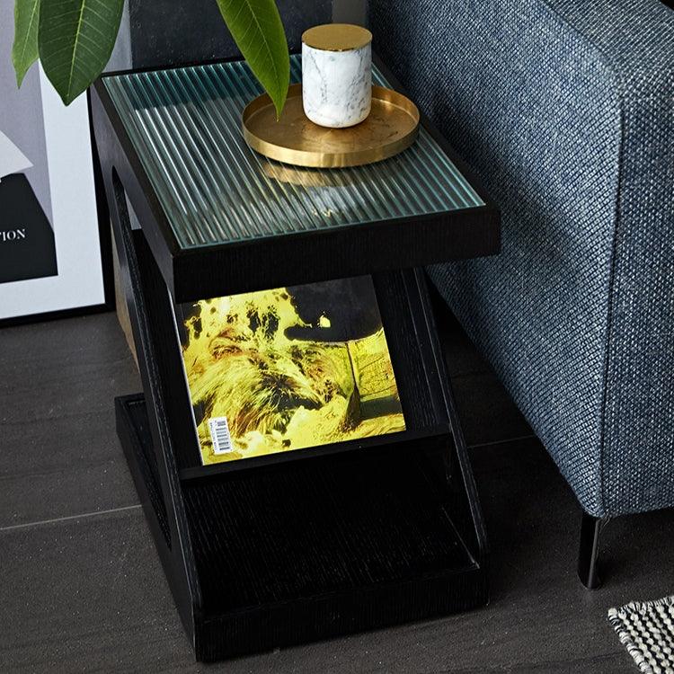 Todor Glass End Table - HomeCozify