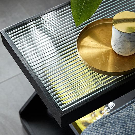 Todor Glass End Table - HomeCozify