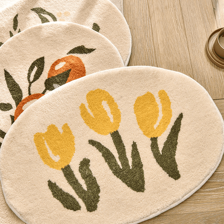 Ulla Flower Bath Mat - HomeCozify