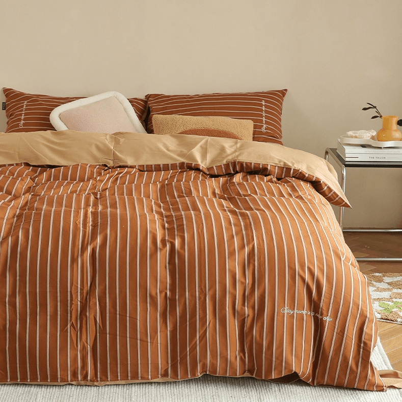 Vayk Stripe Sheet Set - HomeCozify