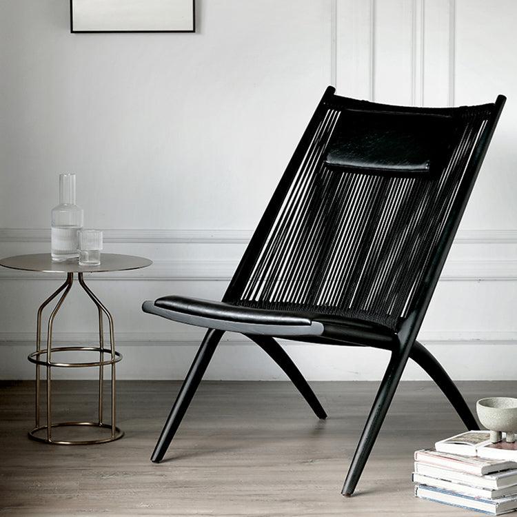 Vera Solid Wood Lounge Chair - HomeCozify