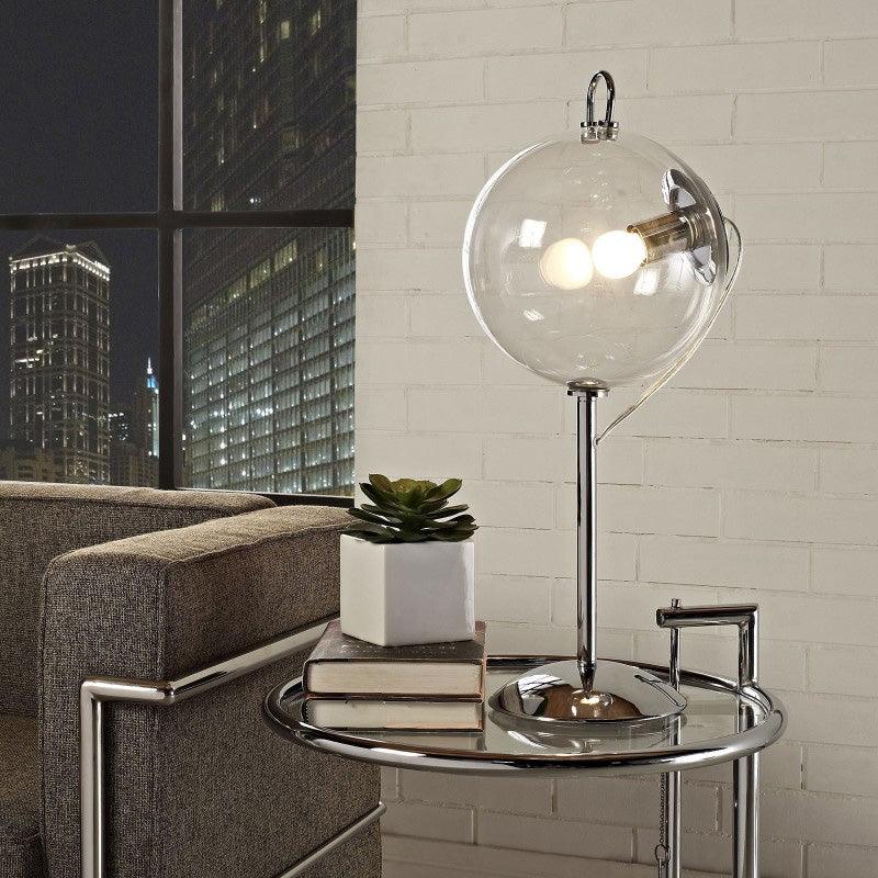 Vincenzo Transparent Glass Lamp - HomeCozify