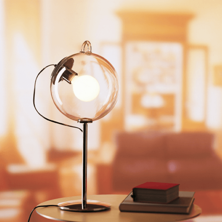 Vincenzo Transparent Glass Lamp - HomeCozify