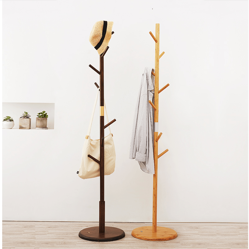 Vodder Bamboo Coat Rack - HomeCozify