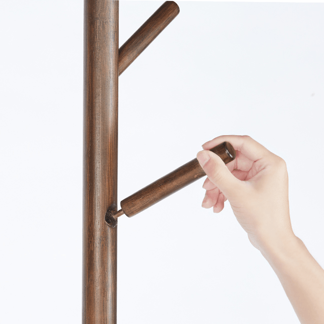 Vodder Bamboo Coat Rack - HomeCozify