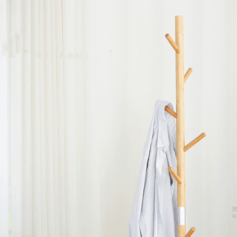 Vodder Bamboo Coat Rack - HomeCozify