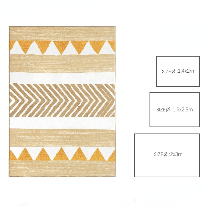 Wanda Yellow Area Rug - HomeCozify