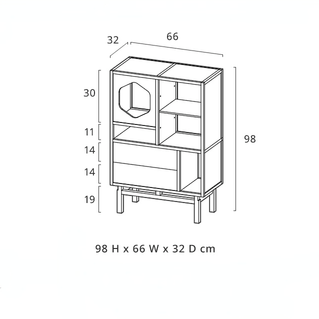 Wislawa Light Leakage Sideboard - HomeCozify