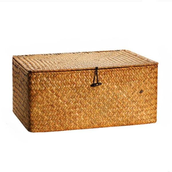 Xenia Seagrass Storage Basket - HomeCozify