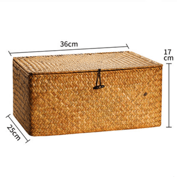 Xenia Seagrass Storage Basket - HomeCozify