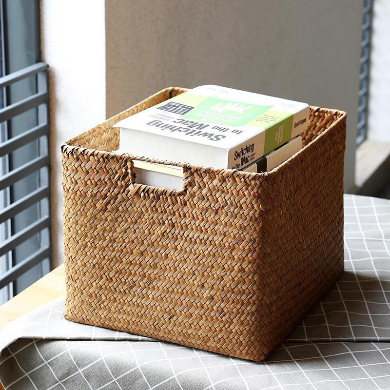 Xenia Seagrass Storage Basket - HomeCozify