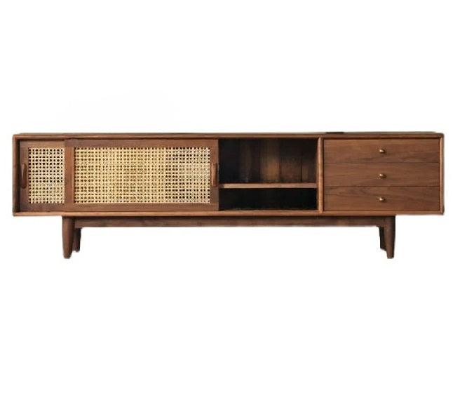 Yetta Rattan TV Stand - HomeCozify