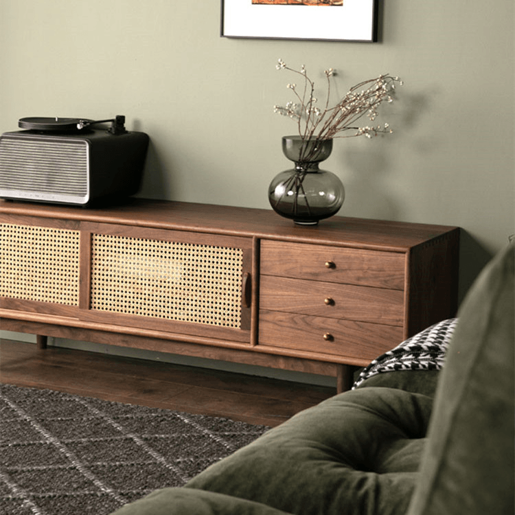 Yetta Rattan TV Stand - HomeCozify