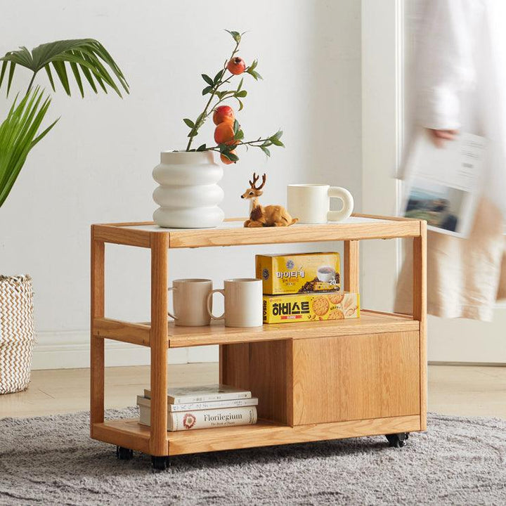 Zivko End Table with Wheels - HomeCozify