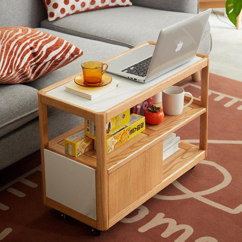 Zivko End Table with Wheels - HomeCozify