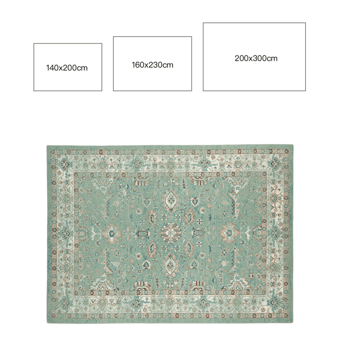 Zosia Green Area Carpet - HomeCozify